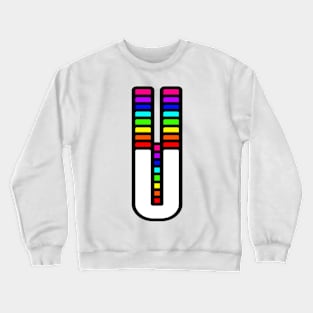 Rainbow Letter, U Crewneck Sweatshirt